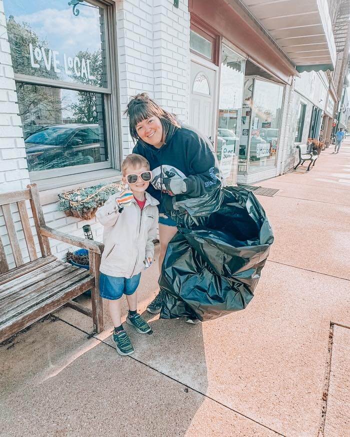 Clean up Day Columbia City Connect Downtown Clean up Day Mom and Son