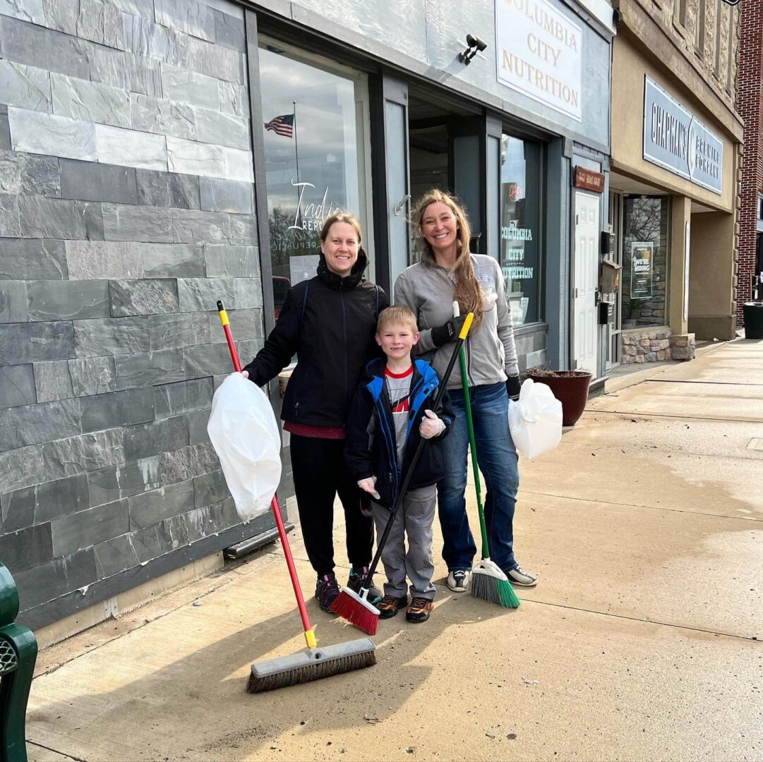 Clean up Day Columbia City Connect Downtown Clean up Day