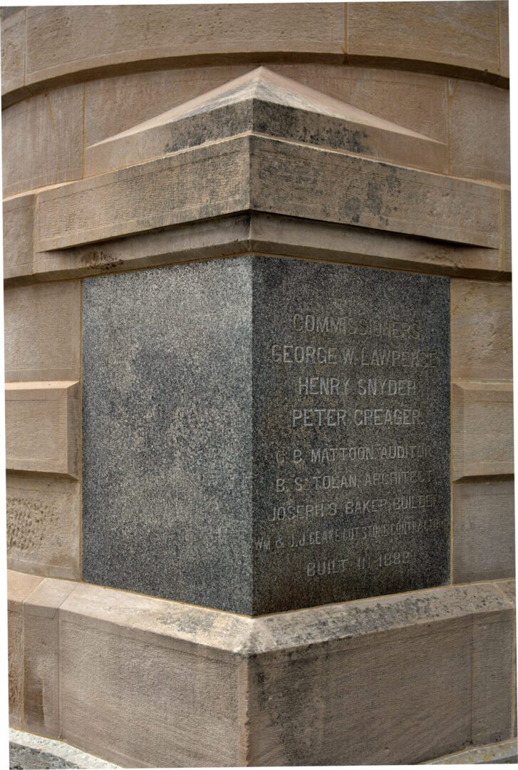 Whitley County Courthouse Cornerstone Dedication in 1888