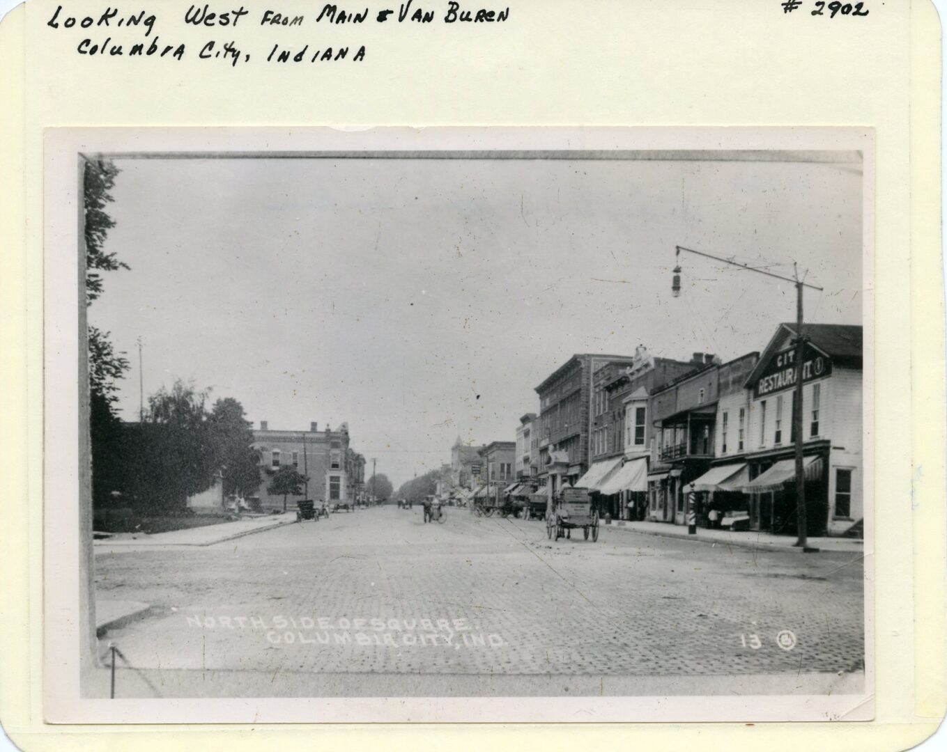 Looking West from Main and Van Buren Columbia City Indiana