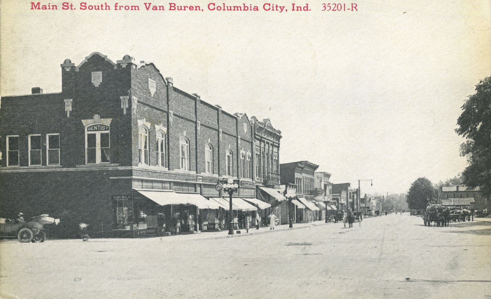 Main Street South from Van Buren, Columbia City, Indiana